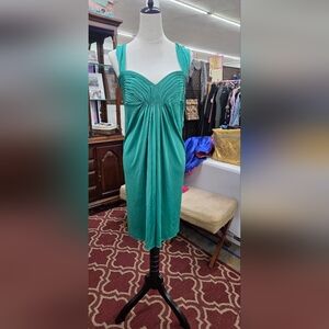 BCBGMaxAzria Teal Strapless Dress